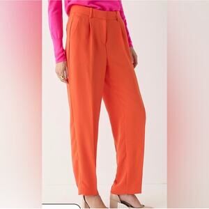 J Crew Orange Crepe Dress Trousers Size 6